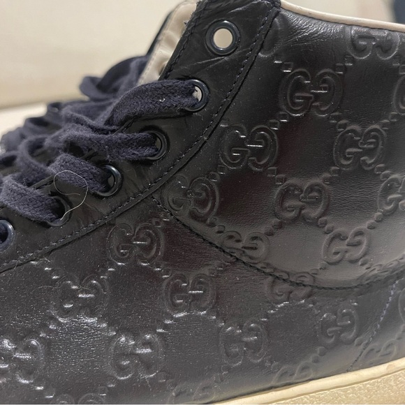 LIMITED EDITION BLACK GUCCI HIGH TOPS - Picture 2 of 7